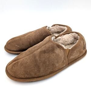 UGG Scuff Romeo II Men's Suede Sheepskin Slippers Chestnut Size US10 EU43